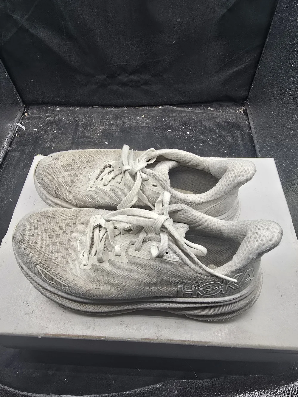 Hoka One One Men's White‎ Athletic Running Shoes